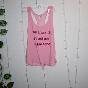 FASHION NOVA PINK TANK PJ TOP